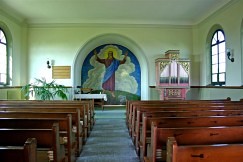 Wandmalerei im Innern der Kapelle von E. E. Schlatter